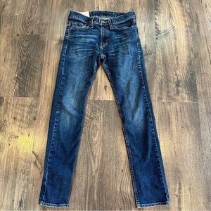 GUC Hollister Jeans Men's 28 x 30 Blue Denim Jeans Skinny Faded Dark Wash